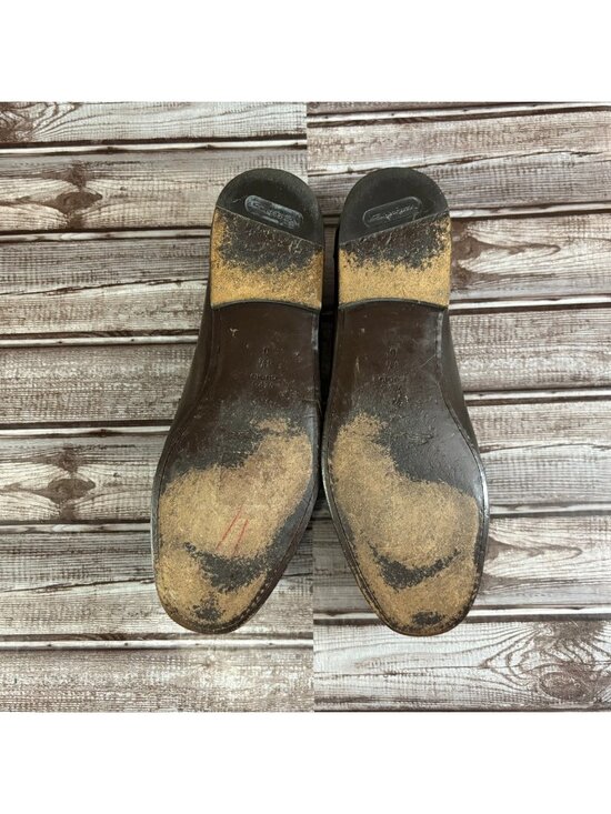 Santoni of Italy Penny leather Loafers size 8.5 color brown main image 4